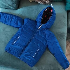Reversible Planet Puffer Hooded Jacket
